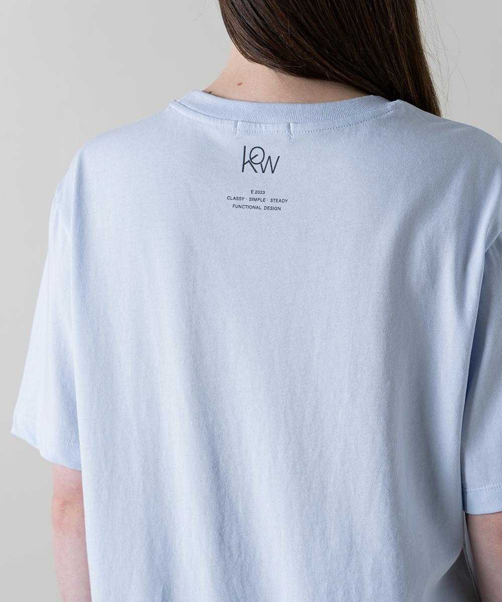 Noing Kou Printed Cotton T-Shirt (Sky Blue) Sky Blue