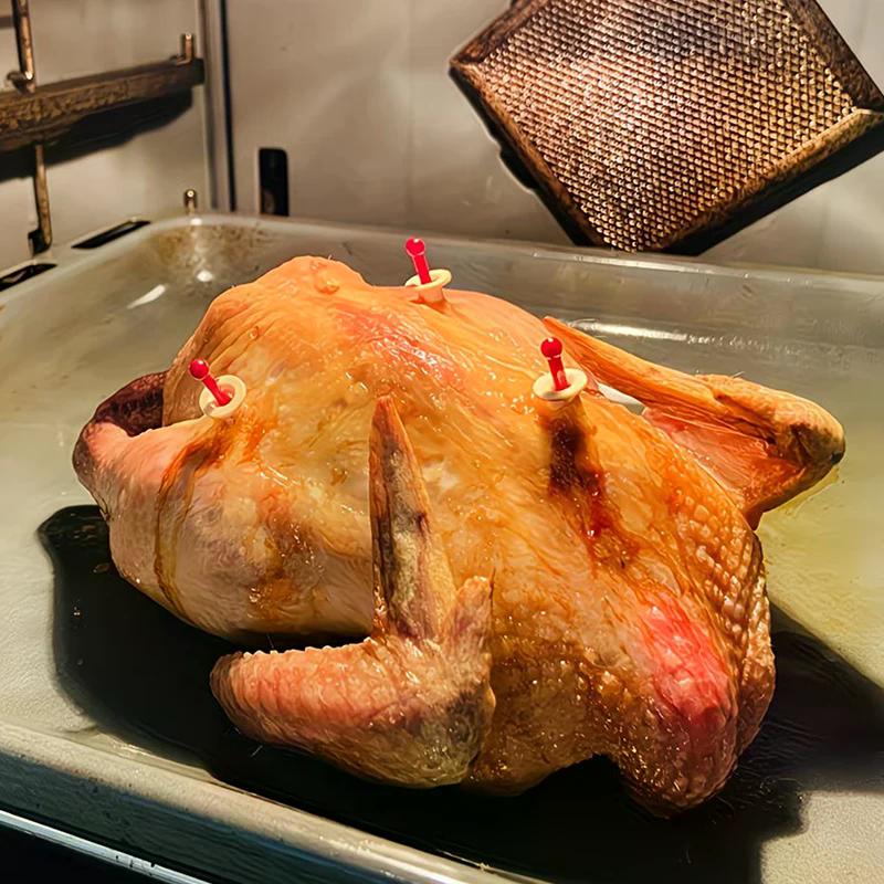 2/5/10/20pcs Turkey Timer POPUP Thermometer Poultry Roasted Chicken Thermometer Disposable For Cooking Chicken Beef Meat