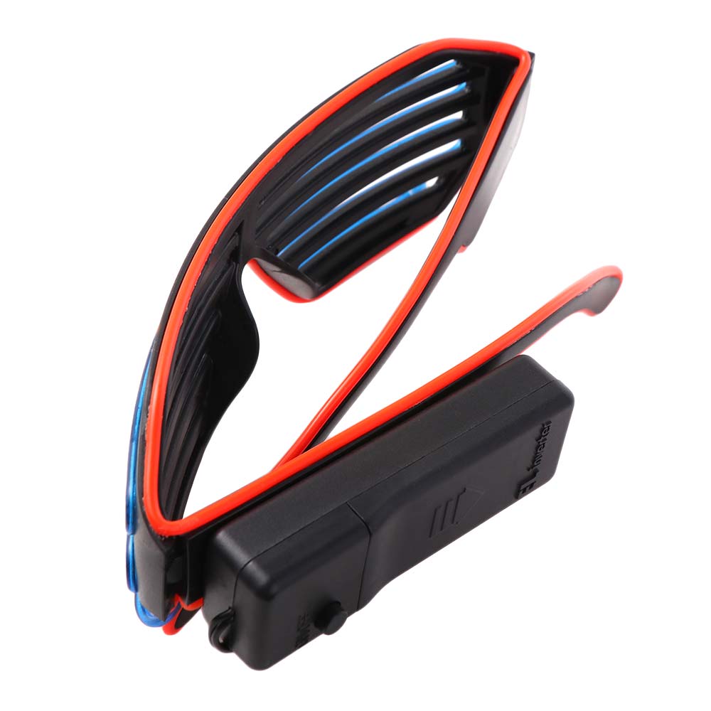 Double Colors Neon Glasses Cool Luminous Glasses Fluorescent Glasses Festival Supplies