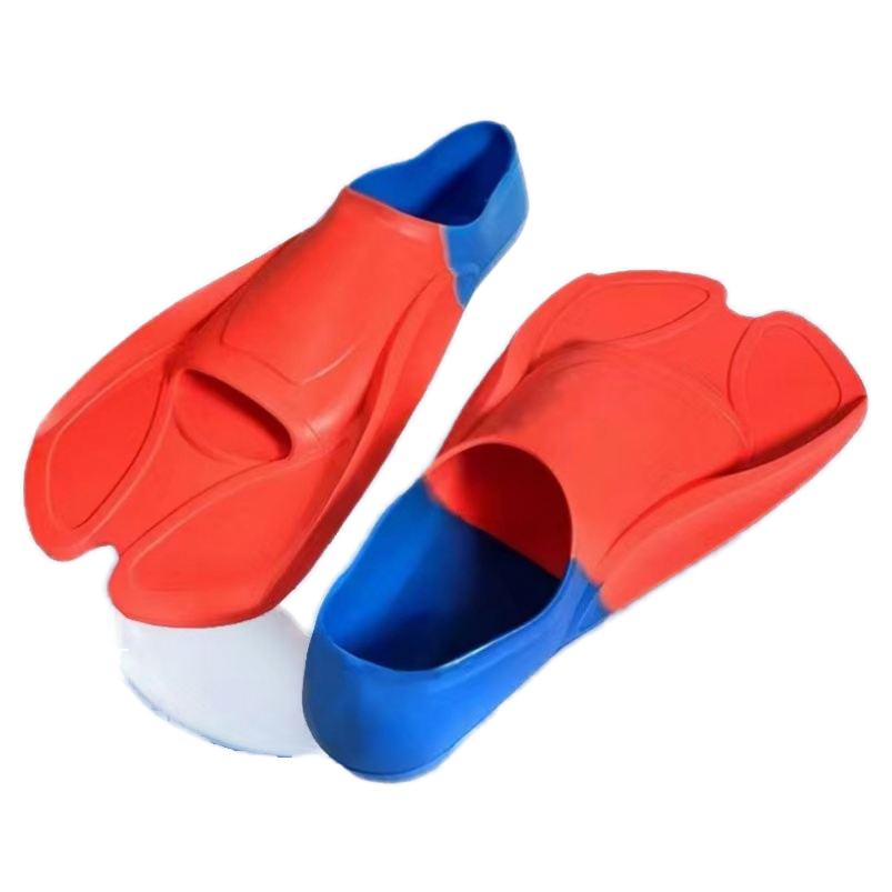 Comfortable Flexible Short Silicone Swimming Fins for Child and Adult Use In Scuba Diving and Training