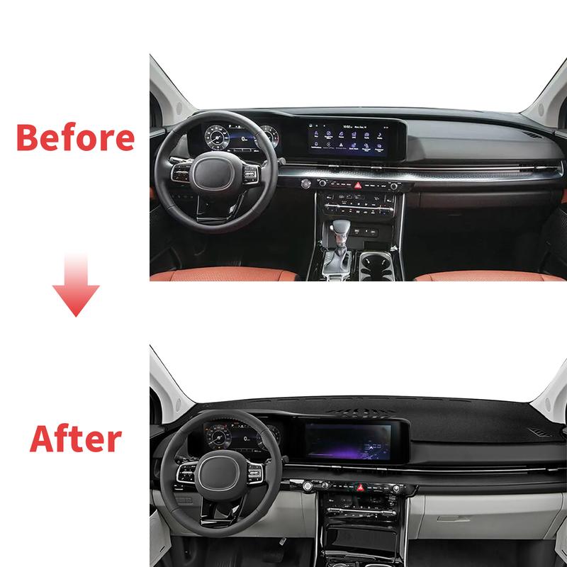 For Kia Carnival KA4 2024 High Quality Dashboard Cover Mat Sunshade Anti‑UV Protector Dash Pad Accessories