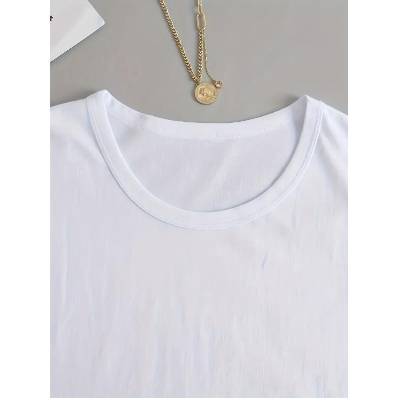 European Size Creative Pattern Printed Women'S T-Shirt, Suitable for Spring And Summer Casual Women'S Short-Sleeved T-Shirt