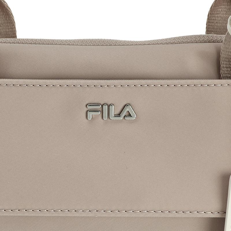 New FILA WHITE Fabric Handbag Regular Women's Light Umber F13W543165FBG