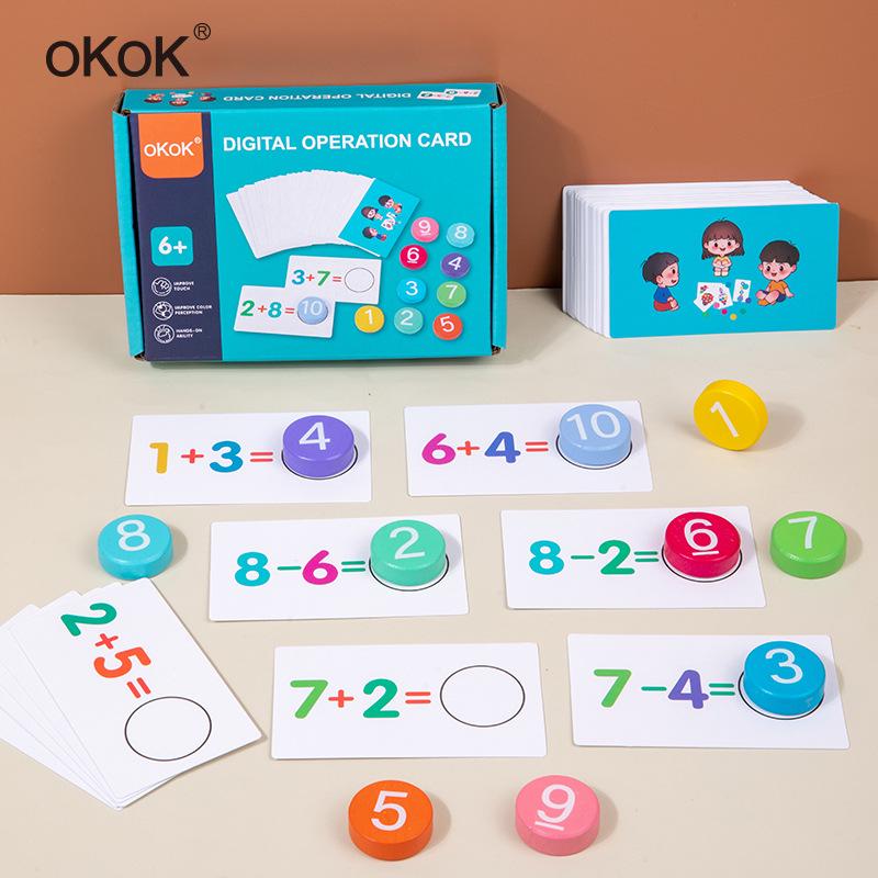 

Kids Addition & Subtraction Flashcards: Educational Math Aids for Toddlers