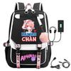 Large Capacity Schoolbag with Shoulder Strap; Student Three-piece Pencil Case Set