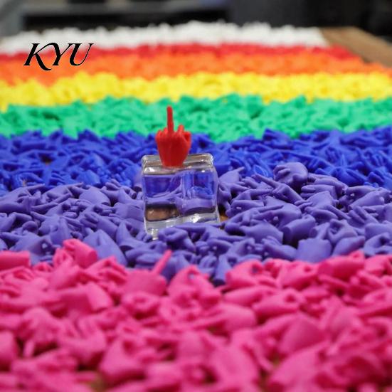 Small Middle Finger Figurines 25/50/100Pcs 3D Printed Mini Set, Tiny Colorful for Prank Gifts Desk Decor, Miniature Hand Gesture Figurine Gag