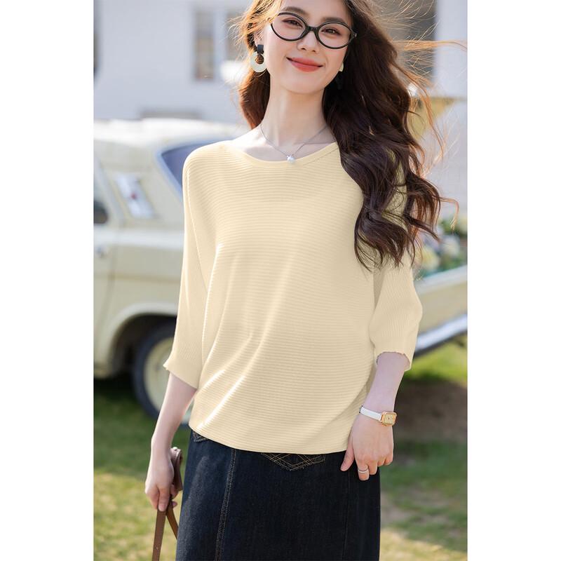 Mocana Women's Urban Casual 3/4 Sleeve Knit Top MKNJD3632