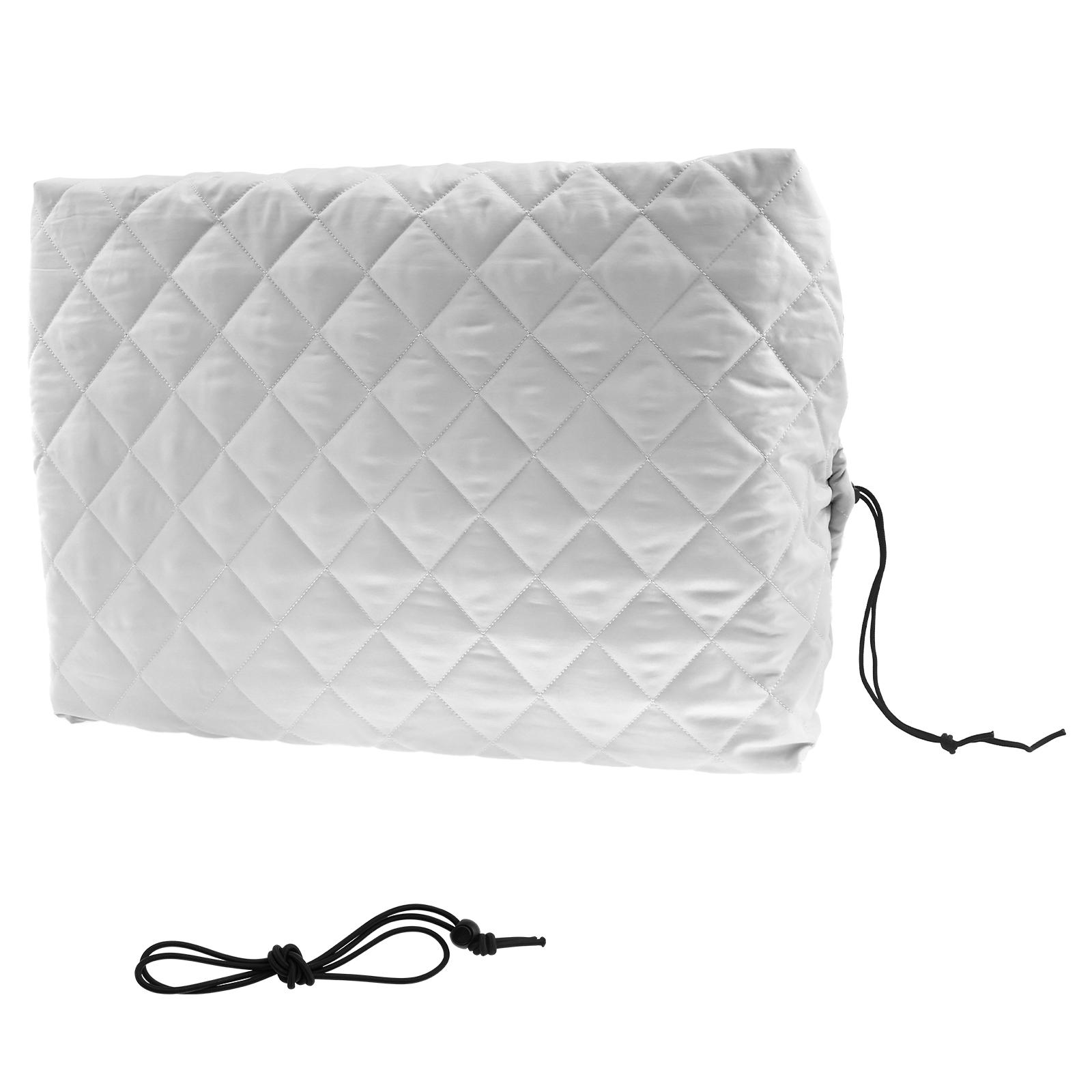 

Indoor Air Conditioner Cover Inside Window AC Protection Cover with ElasticStrap Polyester Air Conditioning Main Unit Cover білий