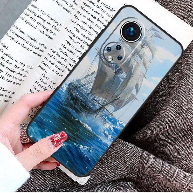 Sailing Pirate Ship Boat Case For Honor Magic 8 7 6 Pro Honor X9d X9c X9b X9a X8b X8c Win 50 70 90 200 400 Lite Cover