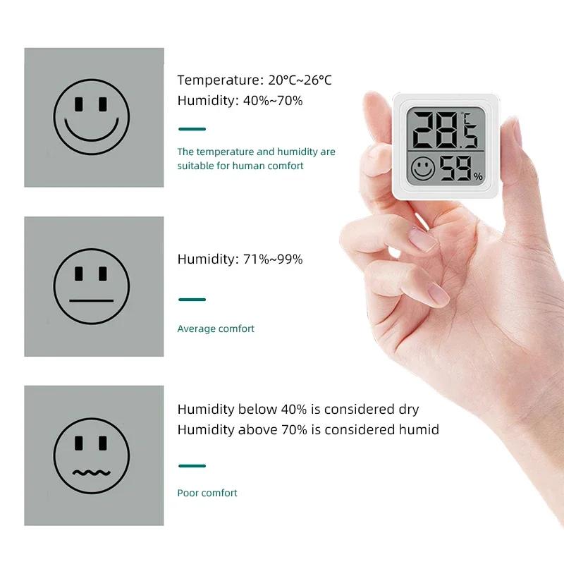 2025 Neues Mini LCD Digitales Thermometer Hygrometer Innenraumtemperatur Feuchtigkeitsmesser Sensor Messgerät Wetterstation