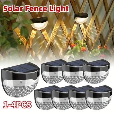 Solar Zaun Licht Im Freien Wasserdichte Wand Lampen Girlande Dekoration LED Licht für Garten Schritt Terrasse Treppen