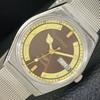 AUTOMATIC VINTAGE 8200 JAPAN MENS BROWN COLOR DIAL WATCH A702135-5 R208-a702135