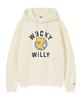 Wacky Willy One-Point Graphic Hoodie Cream