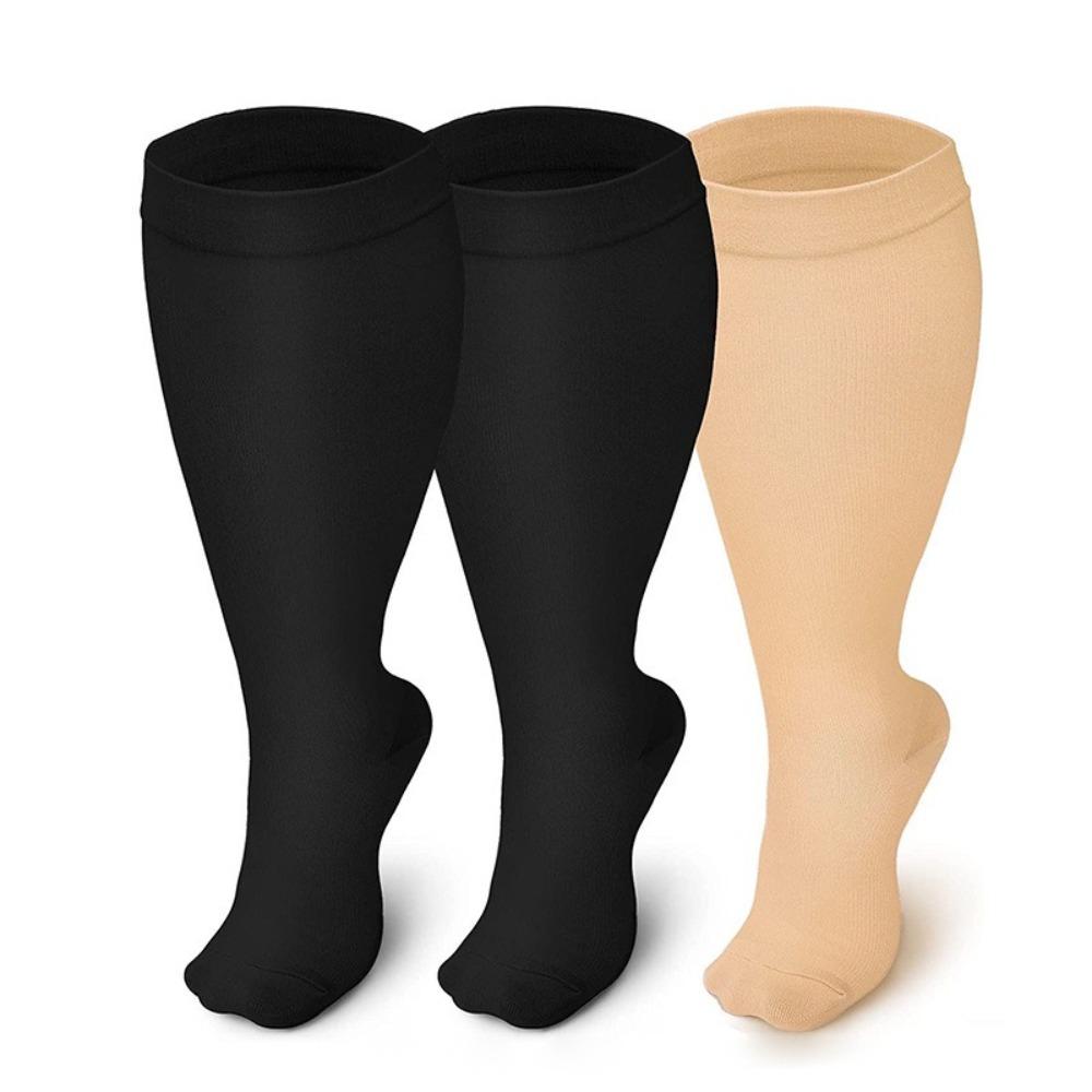 

Solid Color Extra Size Fat Sock 2XL-7XL Calf Socks New Hosiery Running 6XL чорний