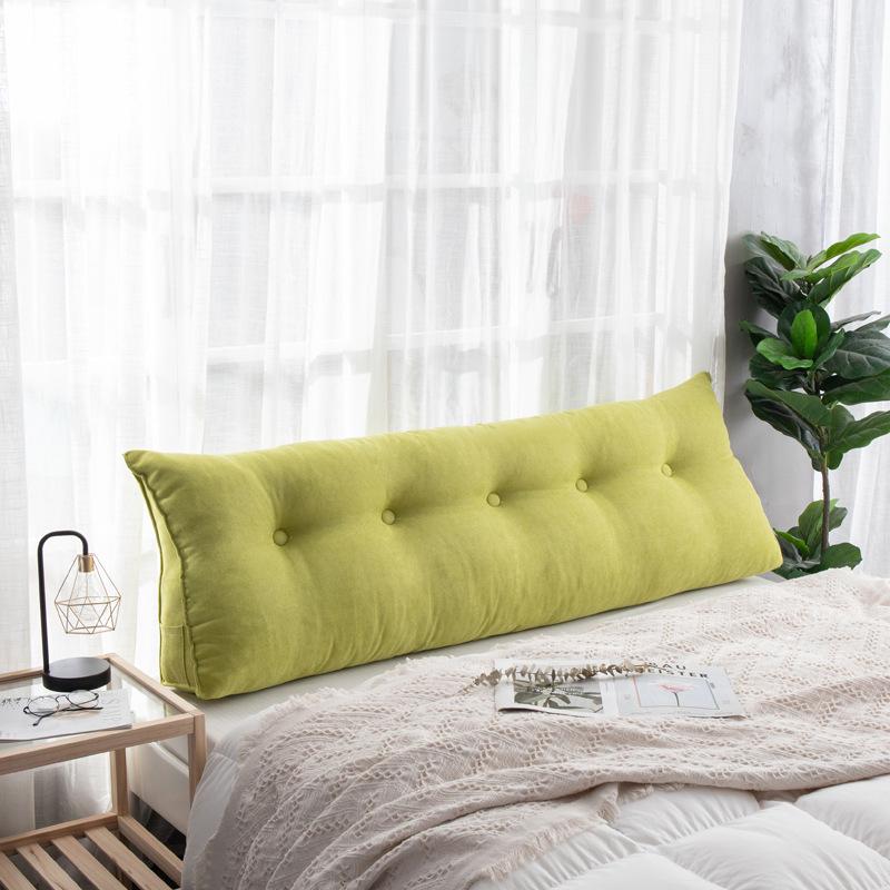 Korean Velvet Nordic Triangle Headboard Cushion: Removable, Washable, Tatami Soft Pack, Lumbar Support, Large Backrest Pillow