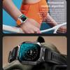 Smart Watch Sports Fitness Men 1.96" AOMLED Screen Outdoor Compass Blue Tooth Call Smartwatch Health Waterproof Voice Assistant