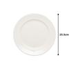 NARUMI Royal Court Simple Dinner Dishwasher Made In Plate, 25cm, White, Plate, Rim, Microwaveable, Safe, Japan, 9265-1672