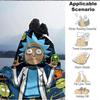 1pc Rick Sanchez Blanket Lightweight Flannel Throw For Sofa, Bed, Travel, Camping, Livingroom, Office, Couch, Chair, And Bed