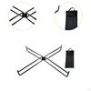Foldable Holder Bracket Compact Stable Versatile Ground Suitcase Rack for Fishing Barbecue Patio