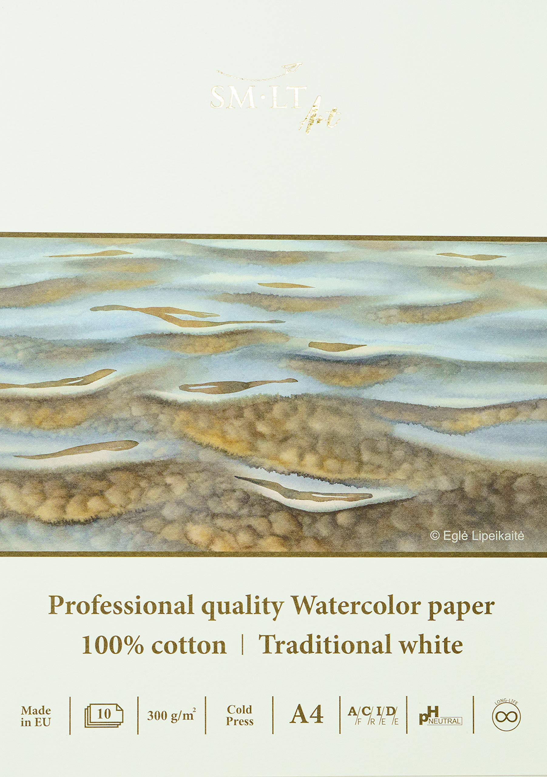 

Series Premium Watercolor A4 Size SM/LT Professional/PRO Sketchbook, 100% Cotton, 300g/m², белый