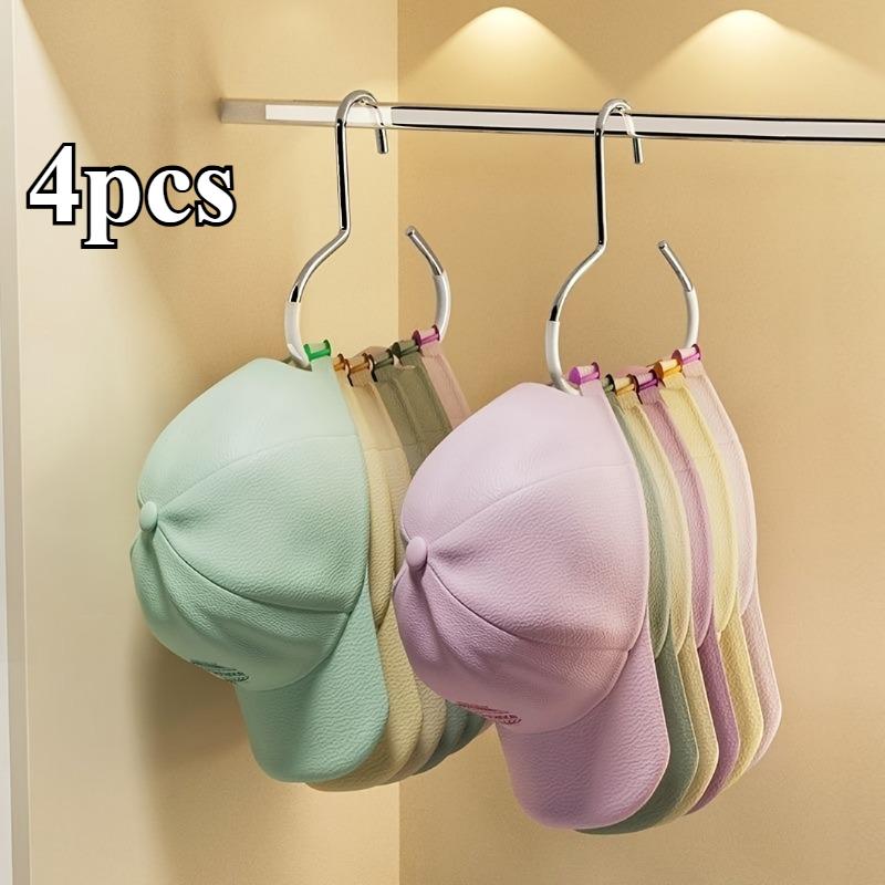 4/2PCS Multifunctional Storage Solution for Baseball Cap Scarf Belt Wardrobe Decoration Durable Practical Hooks