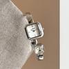 High-end Luxury Women's Watch Gold Open Cuff Bracelet Delicate Elegant Small Square Quartz Ladies Wristwatch Jewelry Gift Reloj