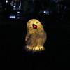 Snowy Owl Stake Lamp Solar Resin Waterproof Decorative LED Lawn Light for Outdoor Garden Patio