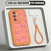 Bow Ties Print Lanyard Case For Samsung S26 S25 S24 Ultra S23 S22 S21 FE A54 A55 A16 A26 A36 A56 A17 A27 A37 A57 5G Shockproof Bumper Cover