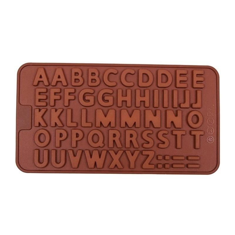 English Letters Number Silicone Mold Alphabet Fondant Cake Decorating Tools Chocolate Cupcake Mold K