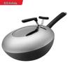 Aishida 30cm Verfeinerter Eisen Rostbeständiger Wok