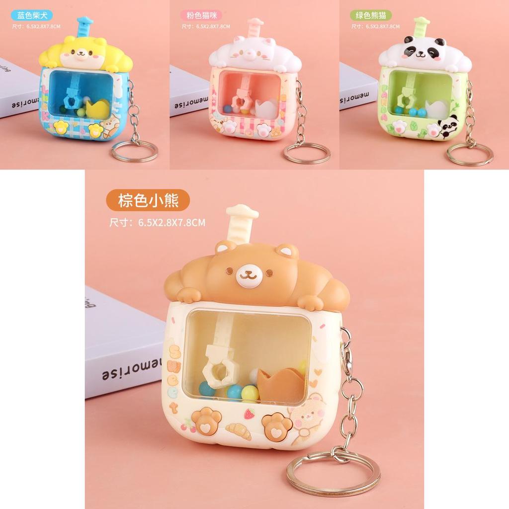 Kids Cuter Panda Cat Toy Keychain For Kids With Plastic Construction For Children And Teens