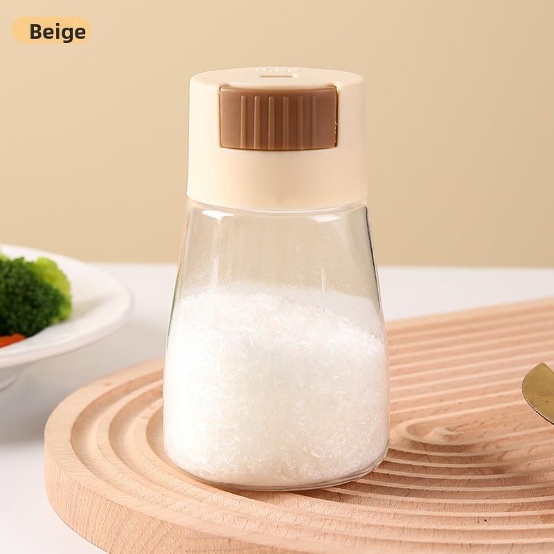 Airtight Plastic Salt Container Modern PET Spice Jar for Kitchen, Solid Seasoning Storage