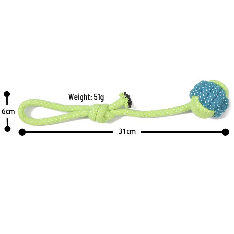 Durable Cotton Rope Woven Teething Toy for Medium to Large Dogs