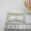 Rhinestone Invitation Ribbon Slider Buckle for Ribbons Wedding Supply Gift Wrap Hair Bow Center