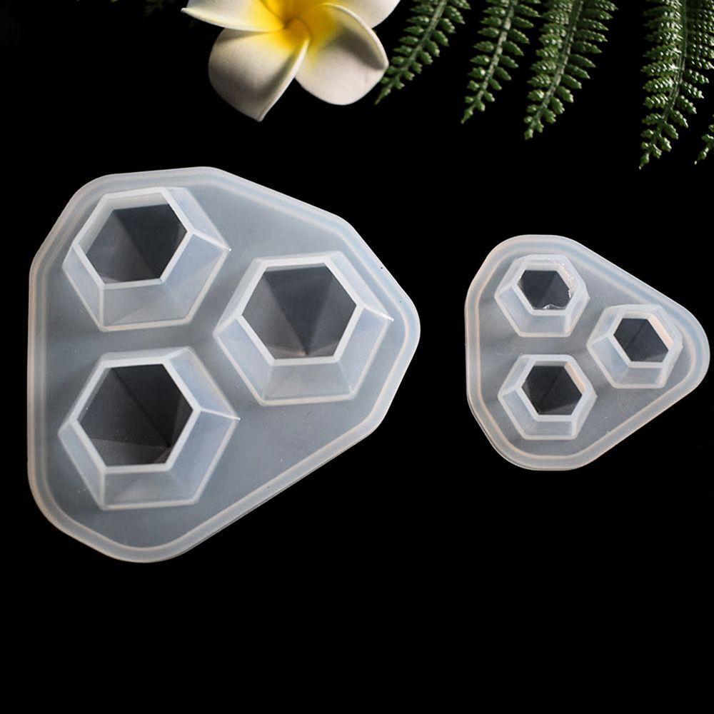 3 In 1 Cutting Shape Type Craft DIY Resin Diamond Mold Silicone Mould Jewelry Making Tool