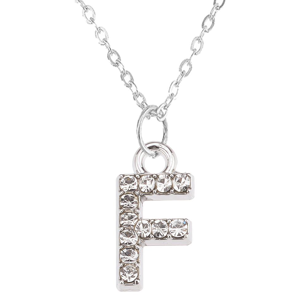 Mode Glanzende A-Z Letter Hanger Bedel Ketting 26 Initialen Alfabet Naam Sleutelbeen Ketting Feest Valentijnsdag Sieraden Cadeau