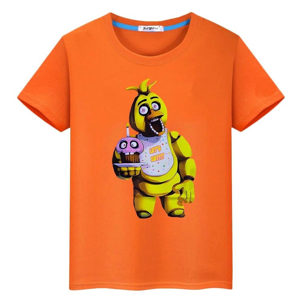 Bear Rabbit Summer Short Tričko ze 100% bavlny Cartoon y2k jednodílné pride tričko chlapec FNAF Anime Trička s potiskem dětské oblečení dívky