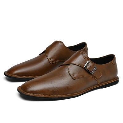 Fashion 2025 New Men's Formal Leather Shoes Casual Leather Business Outdoor Non Slip Oxford Shoes Fashion Comfy Work Walking Shoes Flats