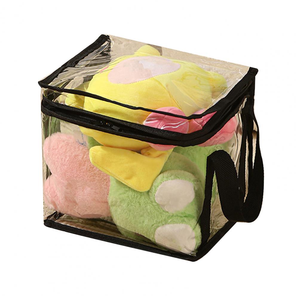Organizer Bag Capacity Waterproof Toy Storage Bag with Easy-to-clean Zipper Multifunctional Clear Container for Toys Accessories