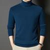 Men's Thick Wool High Neck Sweater - Autumn/Winter Solid Color Knitwear