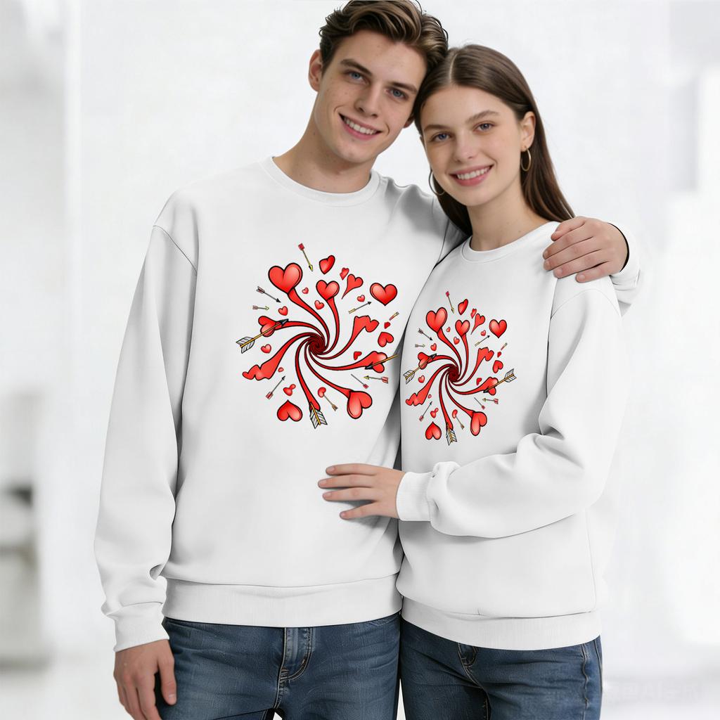 Men's Round Neck Long Sleeve Top, Unisex, Couple Casual Sports Top