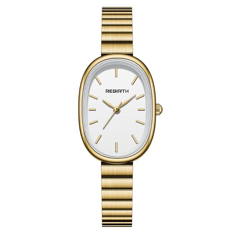 Rare Antique-style Watches Fashion Niche Light Luxury Exquisite Women's Quartz High-grade Diamond Triangle Oval Dial Fashion Watch