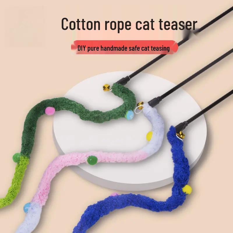 

Exclusive Newcomer: Dopamine Cat Teaser Stick - Bite-Resistant Kitten Toy for Boredom Relief