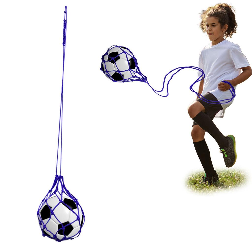 Football Kick Trainer Elastic Reinforced Nylon Folding Football Training Juggling Net for Kicking