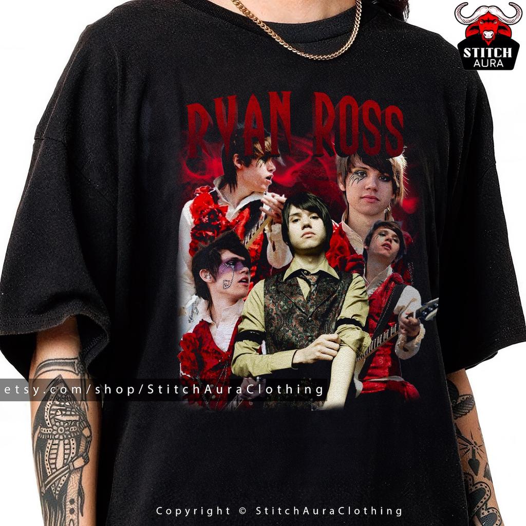 Ryan Ross Fan Gift TShirt,The Young Veins Emo Tee,Widespread Panic,Brendon Urie and John Walker Shirt,Afycso Appareal,Too Weird To Live Band