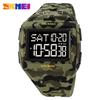 Skmei 2186 Military Camouflage Square Digital Watch for Men Waterproof Sports LED Display Mens Wristwatches Relojes Para Hombre