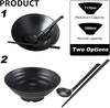 Japanese Lamian Noodles Bowl Melamine Material with Bowl, Chopsticks, Spoon Suitable for Restaurants, Families