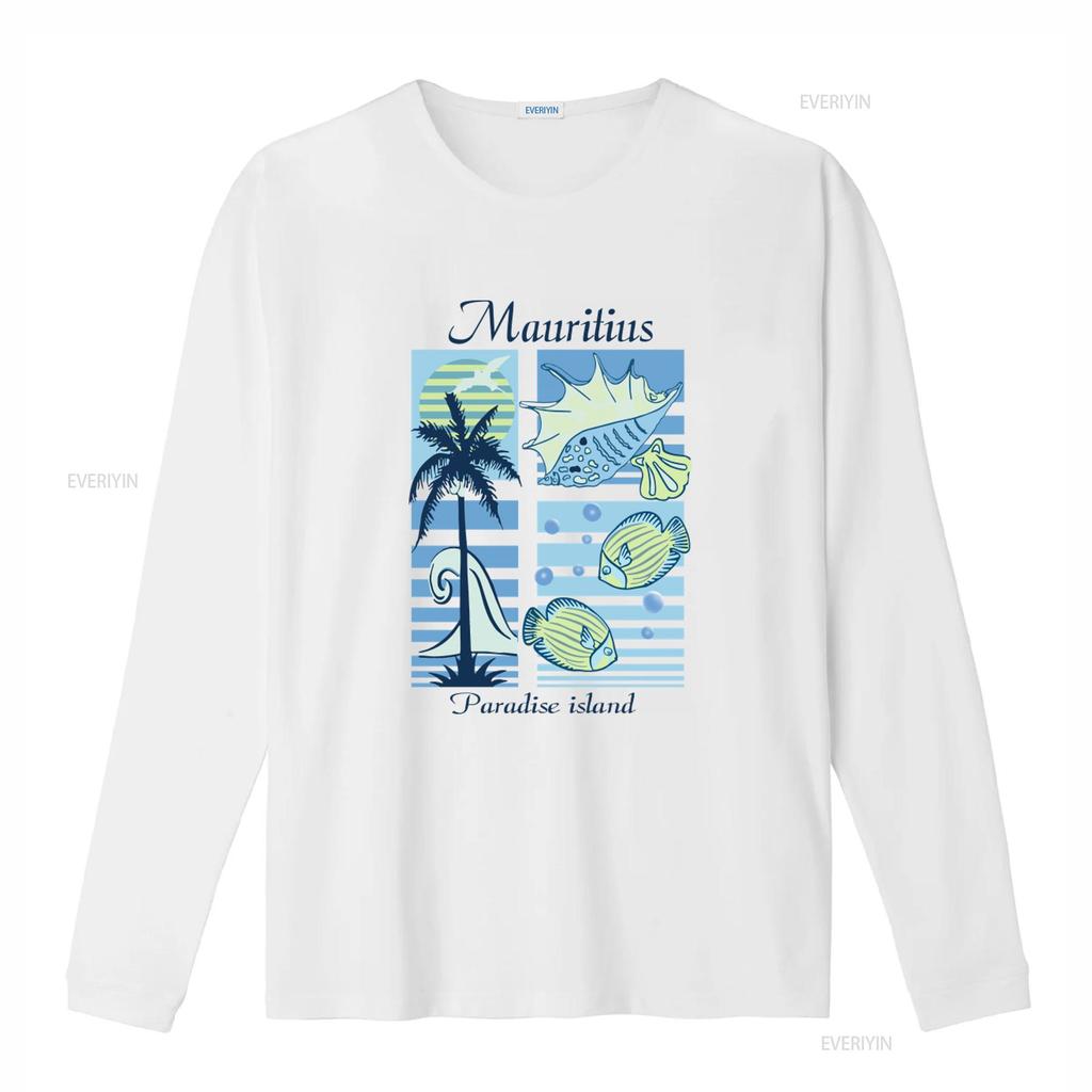 Vintage Mauritius 90s Souvenir T shirt With Print Size XL Tropical Paradise Island Design vintage Washed Versatile streetwear