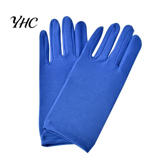 Satin Elastic Gloves 1 Pair Short Thin Dance Breathable Non-slip Solid Color Sweat-absorption Milk Silk Stretch Costume Accessories