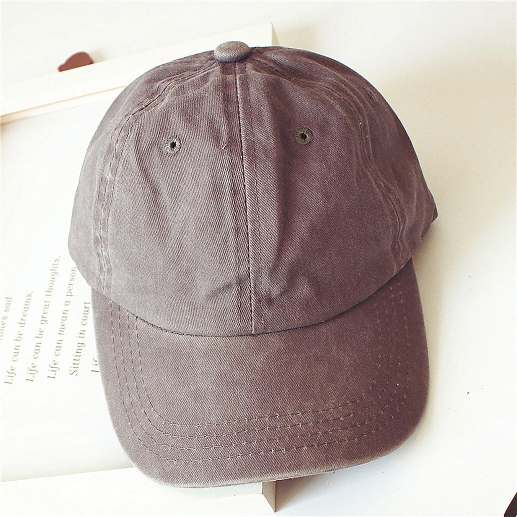 Unisex Toddler Kids Plain Cotton Adjustable Low Profile Baseball Cap Hat Peaked Cap
